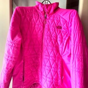 North face pink light jacket